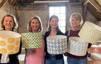 Block Printed Lampshades