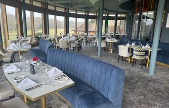 in door seating with views of the grounds