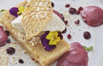 beautifully presented food on a plate