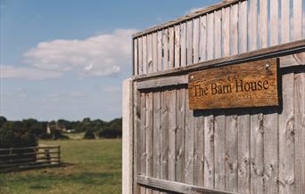 A peek inside the gate at Nestled on the farm