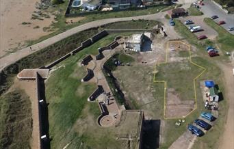 aerial view of the fort