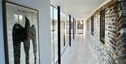 Barn glass corridor