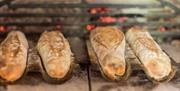 freshly baked baton breads
