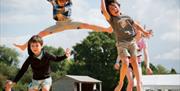 Kids enjoying Fishers Farm in the sunshine