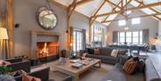 Living room with fire