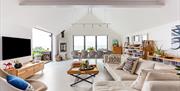 Living room overlooking the sea