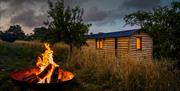 Shepherds Hut under the stars