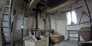 the interior of the windmill with all its features