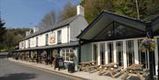 The Black Rabbit outside seating in Arundel