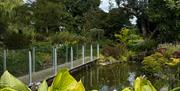 Bridge over pond in merriments gardens