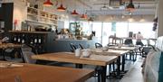 Inside dining area of Ami Bistro