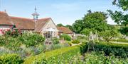 Cottages set in the walled garden