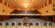 Assembly Hall worthing internal view from stage looking into audience and balcony