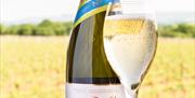 A bottle of Ridgeview and a glass