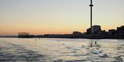 view of Brighton from the water