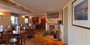 Inside dining area of The White Swan