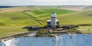 Cliff Shot of belle tout lighthouse