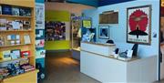 The front desk at East Grinstead Museum