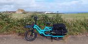 bicyle with a pannier