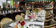 tables set ready for customers