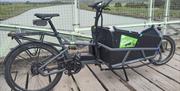bicycle with a towable basket for childen
