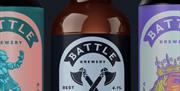 Battle bottle of beer