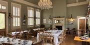 The chandelier in the grand waiting room