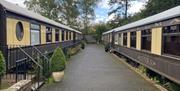Carriages converted into bedrooms