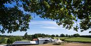 View of Tasting Room and Tipi at Albourne Estate