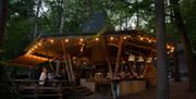 Party in outdoor kitchen The Cookhouse