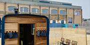 outside view of the sauna