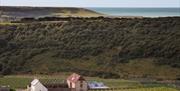 Flint Barns Bed and Breakfast in the South Downs with vineyard views