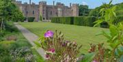 view of the castle from the garden