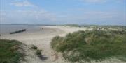 nearby sandy beach