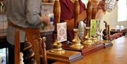 view of the bar with the beer brands on sale