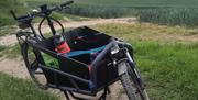bike with front storage and view of the downs
