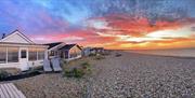 Seaspray Pagham at dawn with the beach to yourself