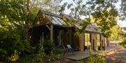 Tack barn holiday cottage in summer