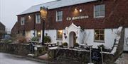 The Sportsman Inn Amberley Exterior Snow