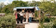 the outdoor coffee takeaway cabin