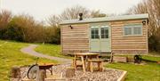 This is a photo of our Shepherds hut.