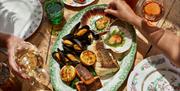 a seafood platter